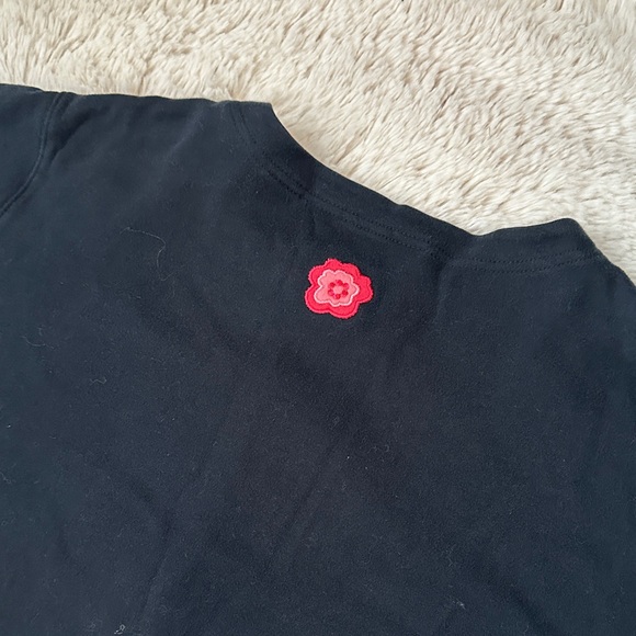 VINTAGE Bechamel SZ M Black Red Green Blue embroidered Floral button up top - Picture 10 of 10